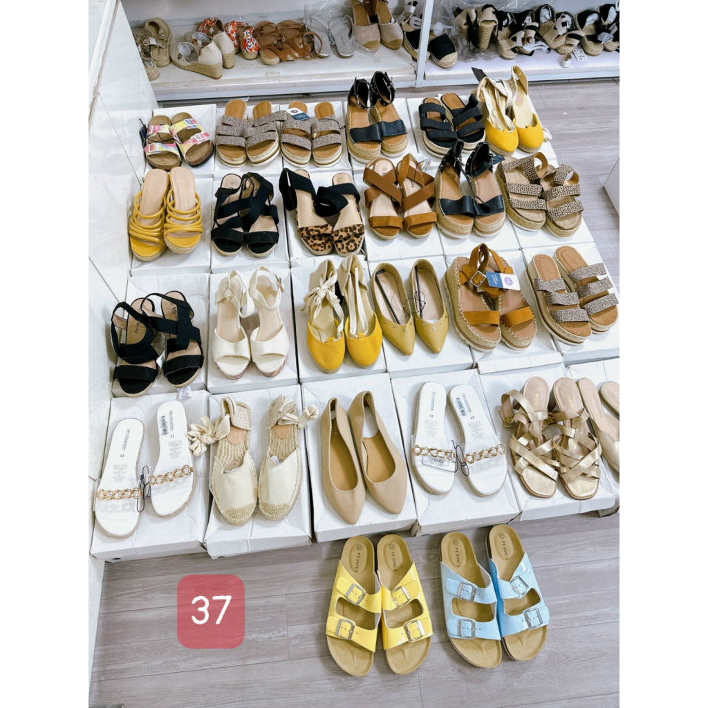 LÔ SIZE 37 - Dép Cói Cực Xinh, Sandal Cói, Hàng Dư Xịn