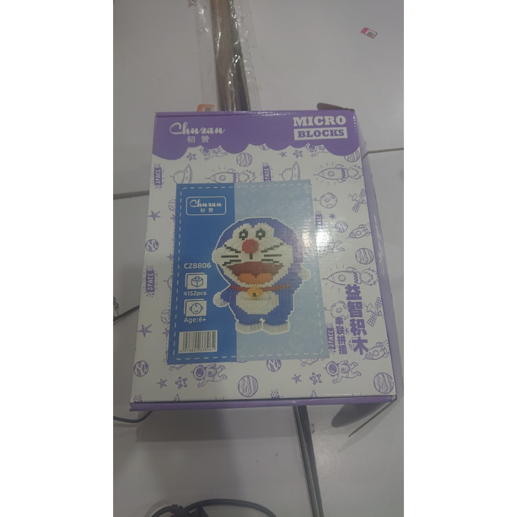 Mô hình LEGO lắp giáp nhân vật hoạt hình, Lego Doreamon, Lego gấu Panda dễ thương, đồ chơi giáo dục