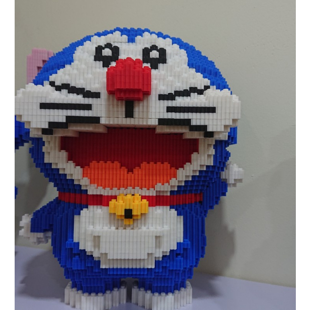 Mô hình LEGO lắp giáp nhân vật hoạt hình, Lego Doreamon, Lego gấu Panda dễ thương, đồ chơi giáo dục
