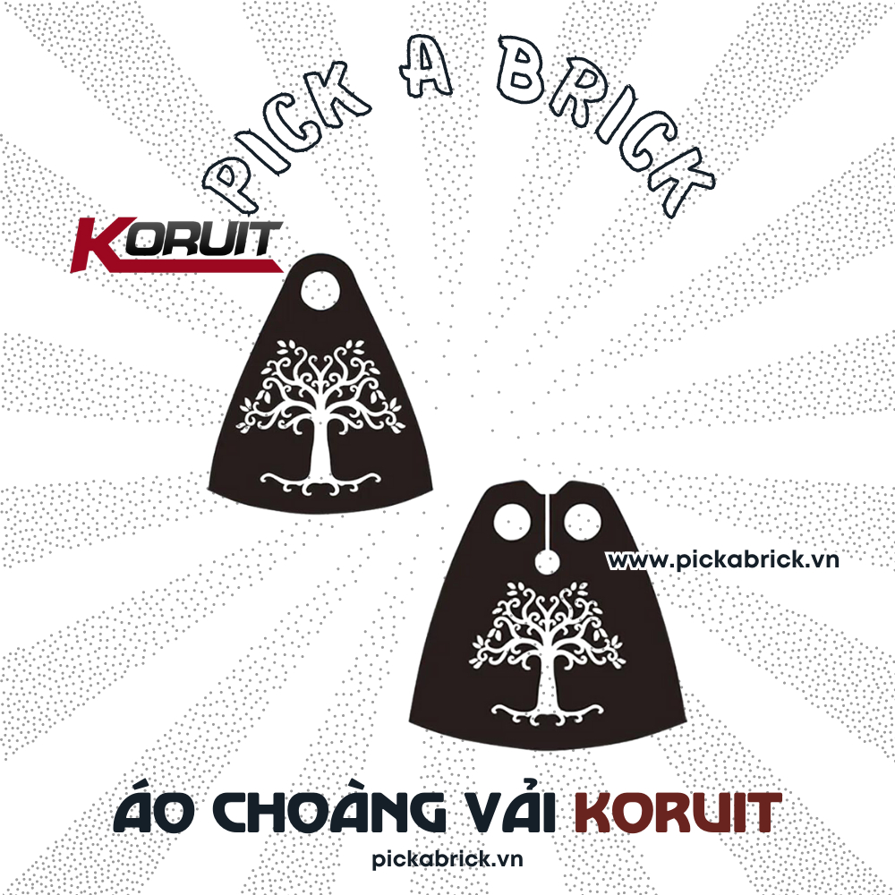 Áo choàng lego lính Trung cổ KORUIT - Đồ chơi lắp ráp mô hình Phụ kiện minifigures minifigure MOC Nonlego Vũ khí
