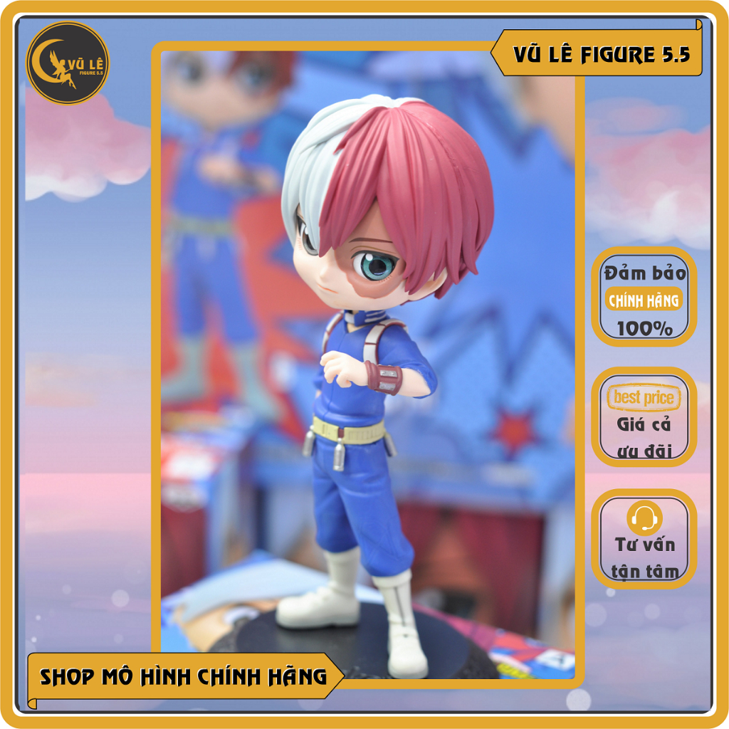 Mô hình chính hãng Shoto Todoroki - My Hero Academia - Q Posket, Anime Figure hãng Banpresto Nhật Bản