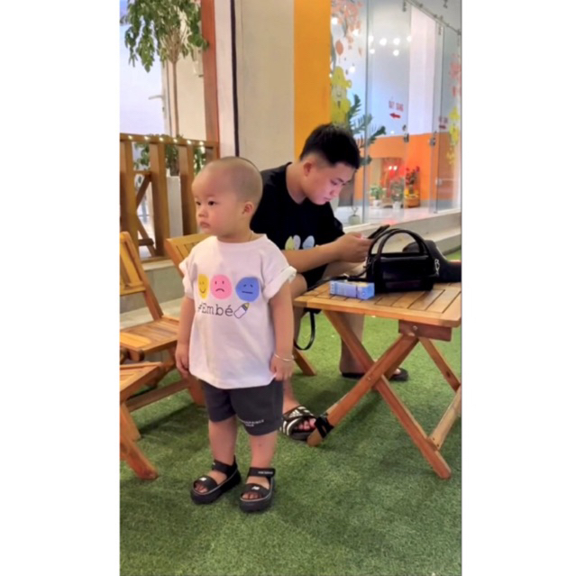 Áo gia đình cotton in hình mặt cười, daddy,mommy,embe, áo gia đình đáng yêu, áo mẹ và bé