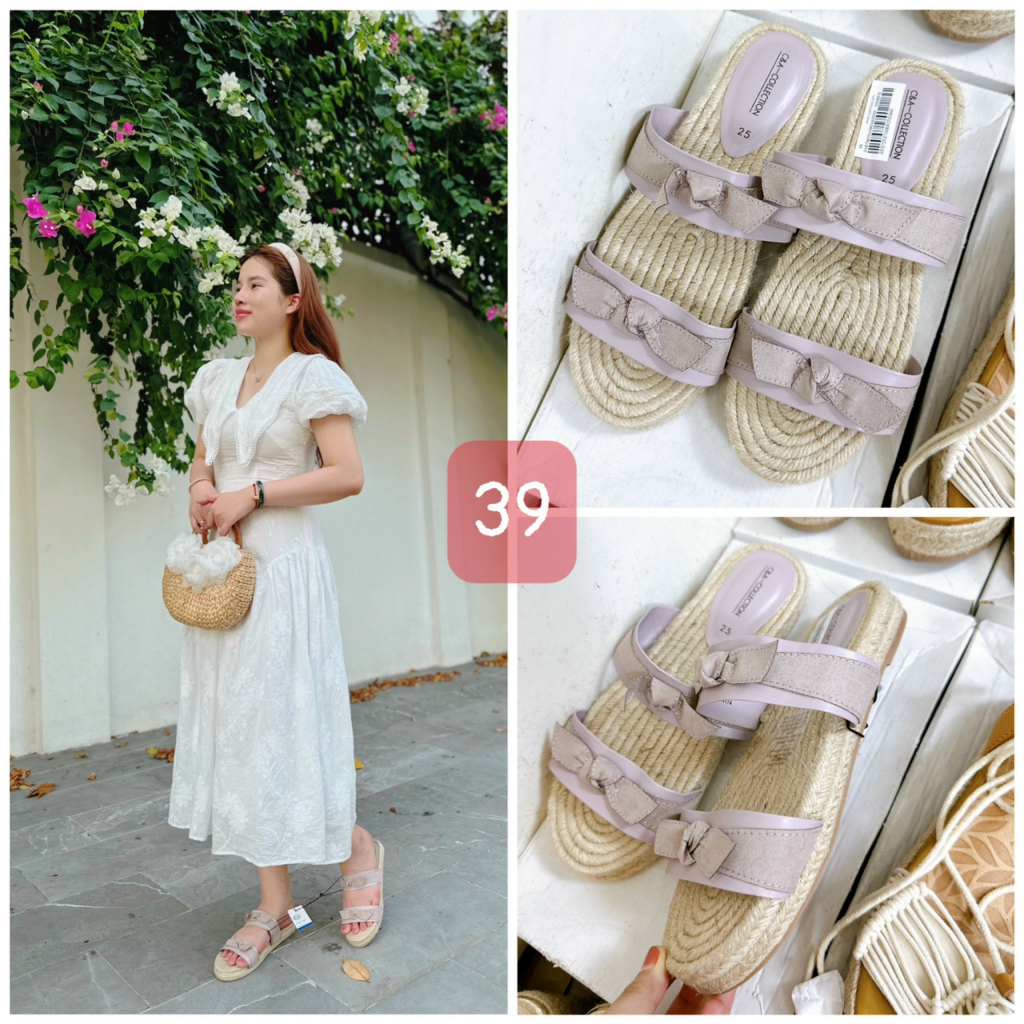 Dép cói cực xinh, hàng dư xịn, Size 39