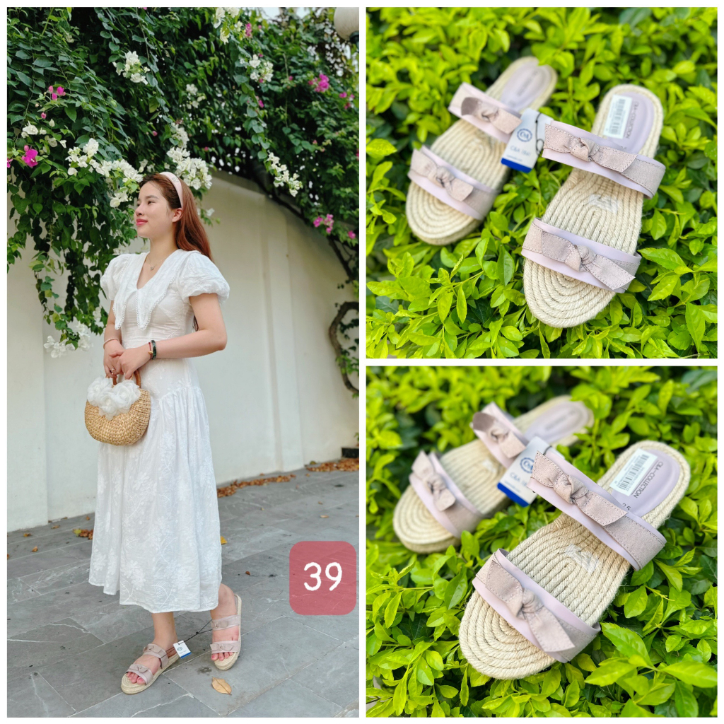 Dép cói cực xinh, hàng dư xịn, Size 39