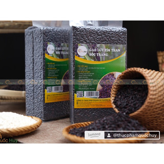 GẠO TÍM THAN SÓC TRĂNG _ Gạo giảm cân ăn Kiêng (túi hút chân không hoăc Túi zip 1kg)