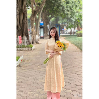 ÁO DAI HUYENTHAI LỤA TÂY THI GIEO DUYÊN