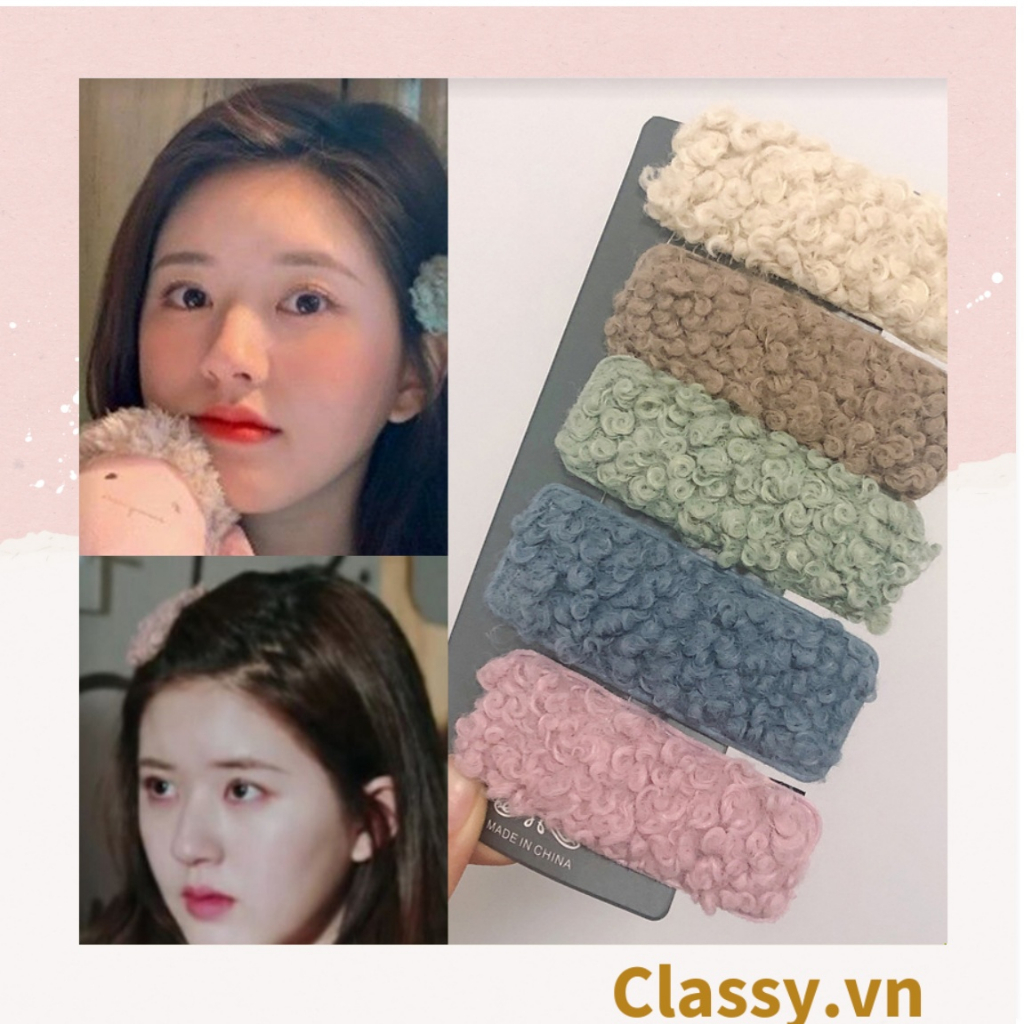 Kẹp tóc Classy mái bảng lớn nhiều màu phong cách hàn quốc PK1629