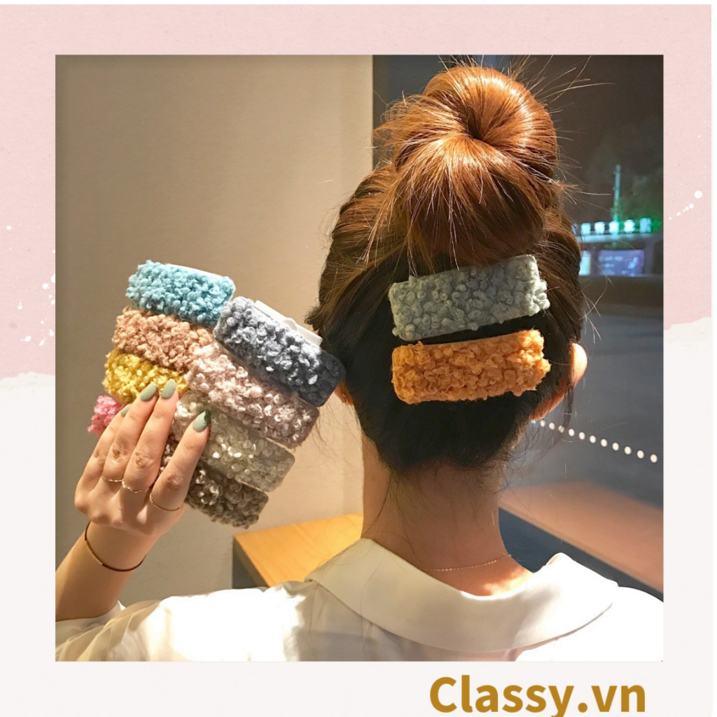Kẹp tóc Classy mái bảng lớn nhiều màu phong cách hàn quốc PK1629