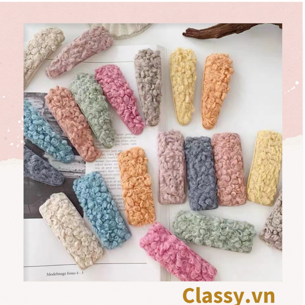 Kẹp tóc Classy mái bảng lớn nhiều màu phong cách hàn quốc PK1629