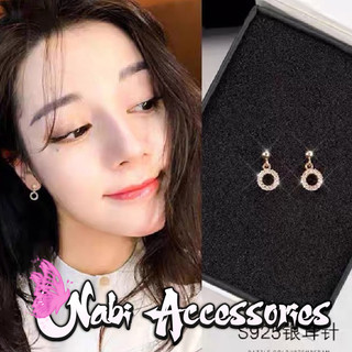Bông tai vòng tròn đính đá siêu xinh - Nerissa accessories