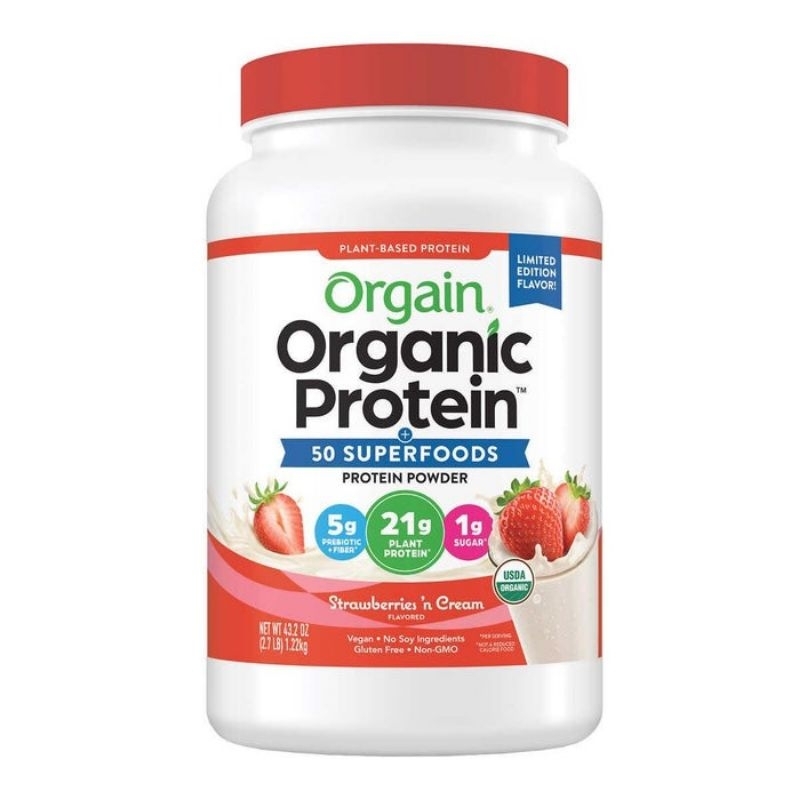Bột Protein hữu cơ Orgain Organic Protein (choco/vani)