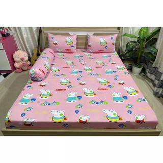 bộ Drap thun Hàn Quốc mẫu heo Peppa