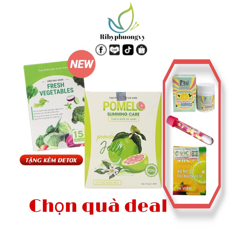 Thạch bưởi da xanh Pomelo slimmming care giảm cân Trắng da