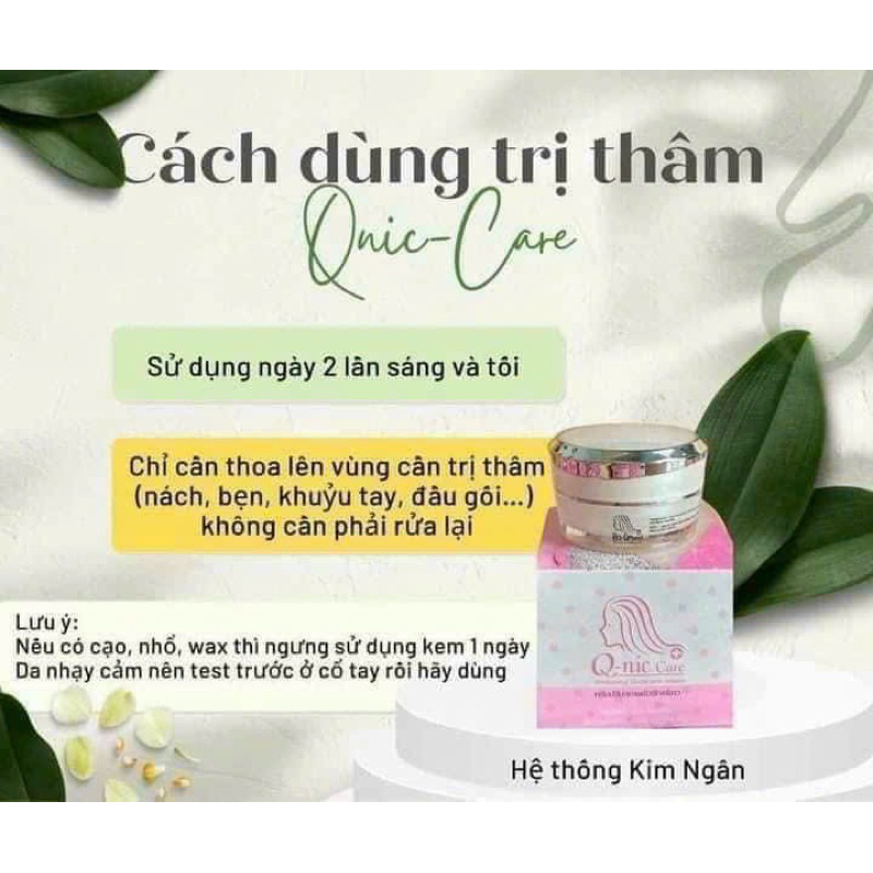 KEM GIẢM THÂM NÁCH, THÂM BIKINI Q-NIC CARE