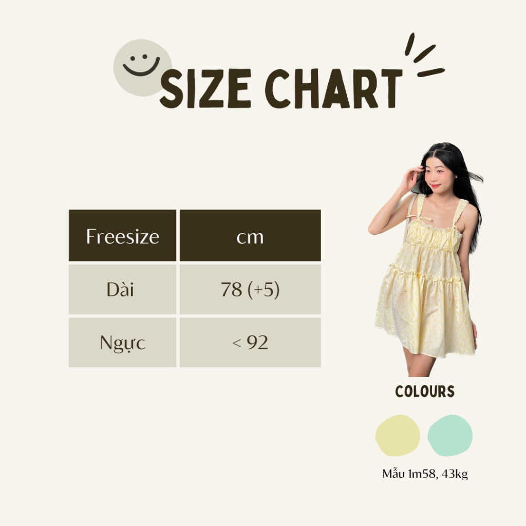 Lolie Dress - đầm babydoll hai dây cột nơ chất gấm xốp in nổi