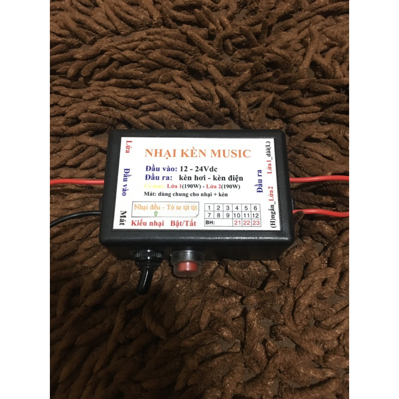 Nhại còi 3 tiếng, nhại kèn hơi kèn điện 3 chế độ chế cho mọi loại còi