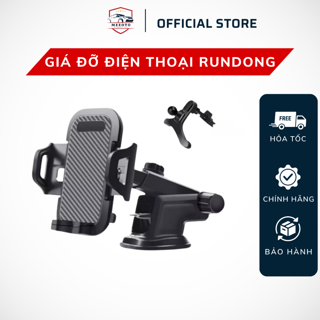 Giá Đỡ Điện Thoại MEEOTO Gắn Trên Taplo Ô Tô Và Cửa Gió Điều Hòa Kẹp Điện Thoại Cực Kì Chắc Chắn