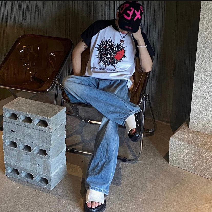 Áo thun "I DREAM YOU" raglan tee