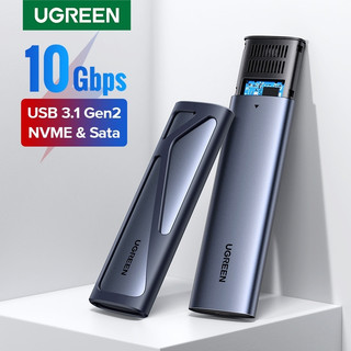 Box hộp đựng ổ cứng ssd m.2 hỗ trợ nvme+sata usb type-c 3.2 gen2 tốc độ 10gbps ugreen 90264