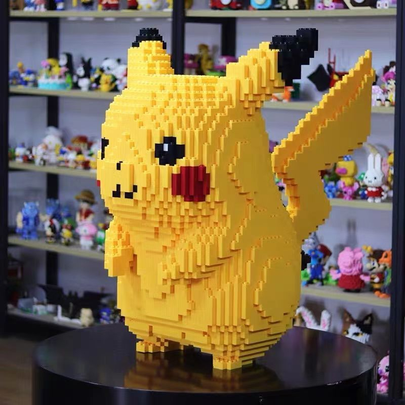 Mô hình lắp ráp, LEGO Pikachu, pikachu cosplay băng giá, pikachu cosplay rồng, đồ chơi thông minh