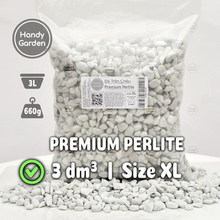 3dm³ Đá Perlite Cao Cấp - Đá Trân Châu Sạch Bụi Vụn, Đa Dạng Kích Thước, Đá Bọt Xốp Trộn Đất Trồng Cây | Handy Garden