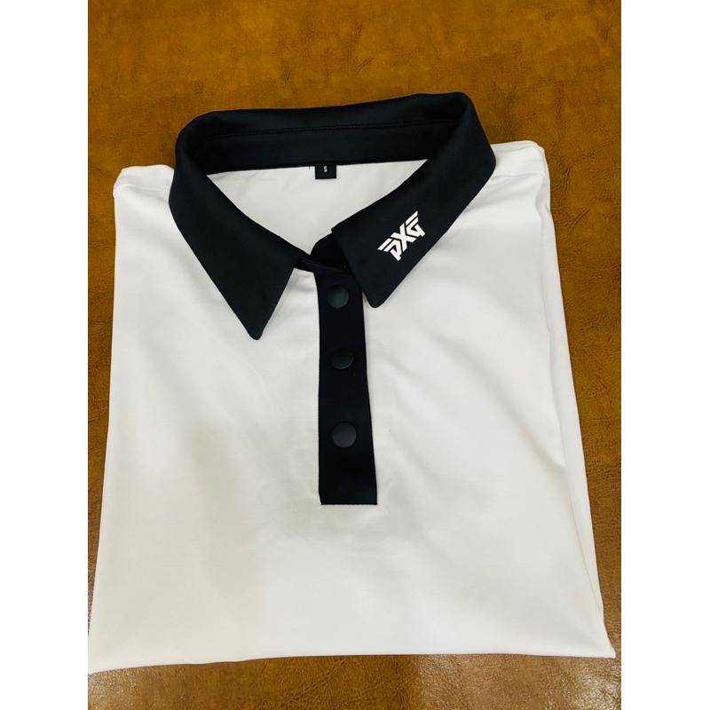 Áo golf nữ Pê X Gờ lỗi 1 chấm bẩn nhỏ và mờ_Áo golf tay ngắn dáng ôm, nhanh khô thoáng khí cho mùa Xuân Hè