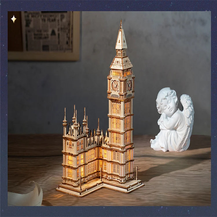 - Mô Hình Đồ Chơi Lắp Ráp Gỗ 3D: Đồng Hồ Bigben Luân Đôn
