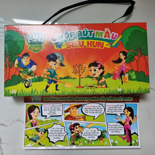hộp bút màu siêu kun