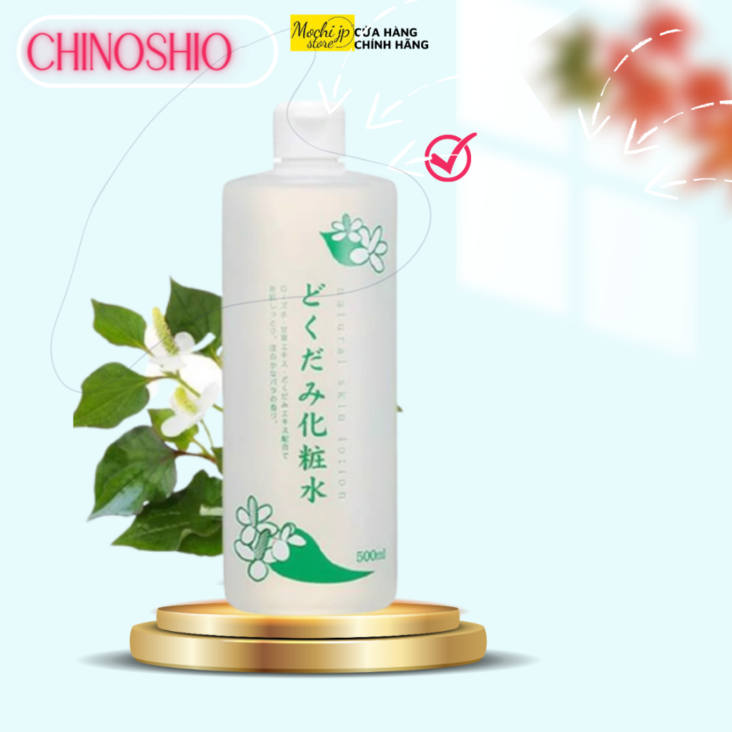 Nước hoa hồng toner diếp cá Dokudami, lotion cân bằng ngăn ngừa mụn, se lỗ chân lông  500ml, Hàng nội địa nhật
