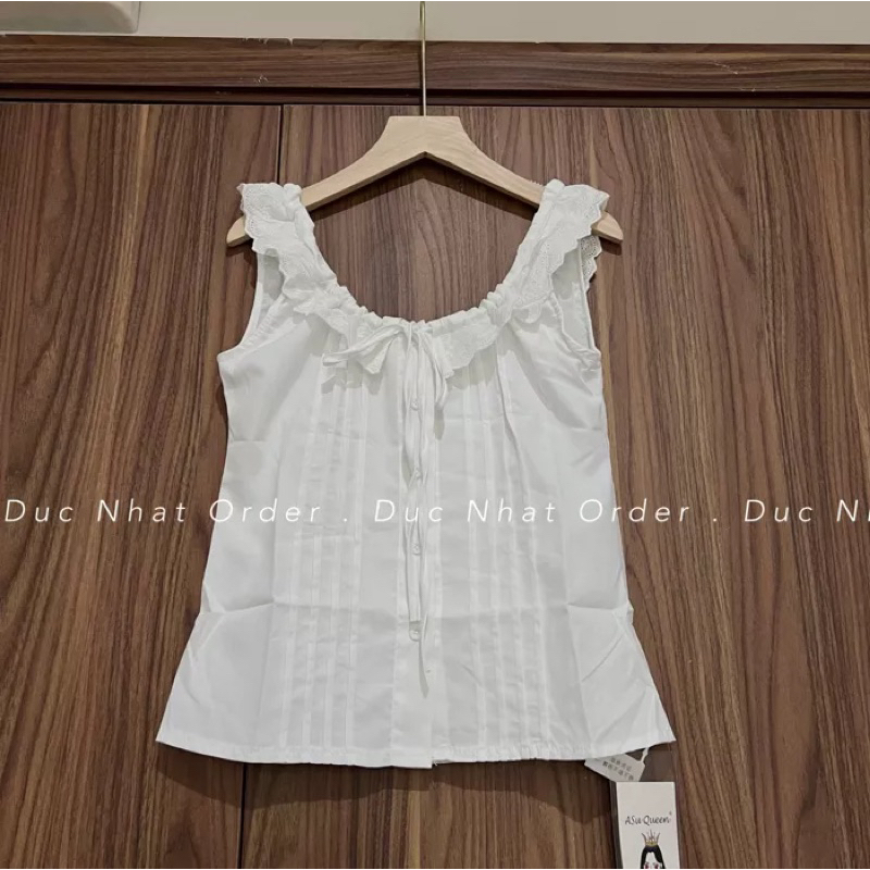 Order - Sơ mi thô cho nữ siêu xinh màu trắng kèm ảnh thật
