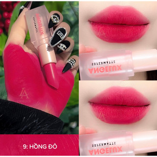Son thỏi lì, lên màu siêu xinh angelux lipstick 09_hồng đỏ