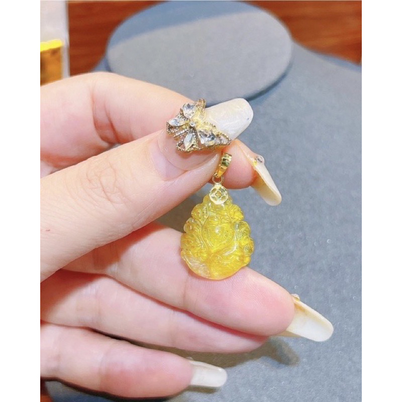 Mặt hồ ly chúa tóc vàng đá tư nhiên