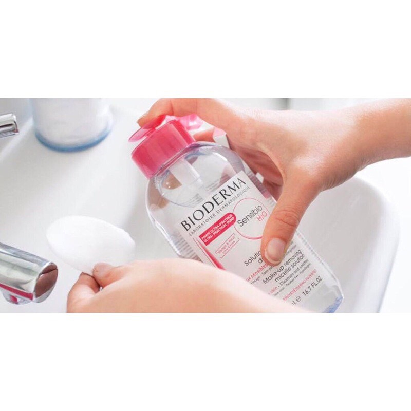 Nước Tẩy trang BIODERMA Pháp Nắp Nhấn 500ml