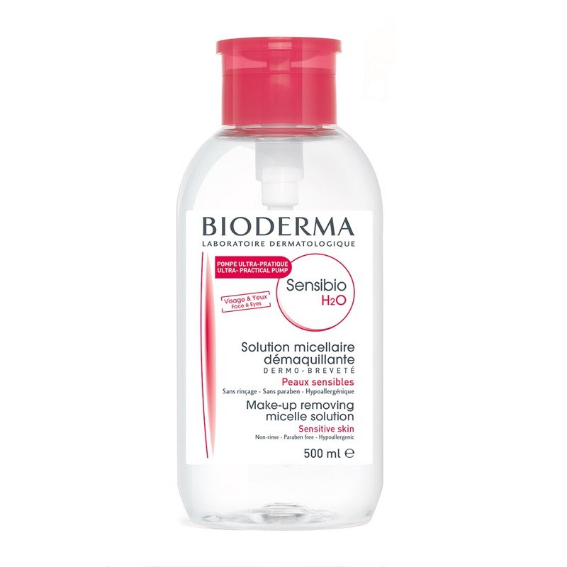 Nước Tẩy trang BIODERMA Pháp Nắp Nhấn 500ml