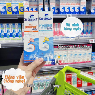 Xịt mũi Sterimar nước biển sâu - xịt mũi cá heo nội địa Pháp