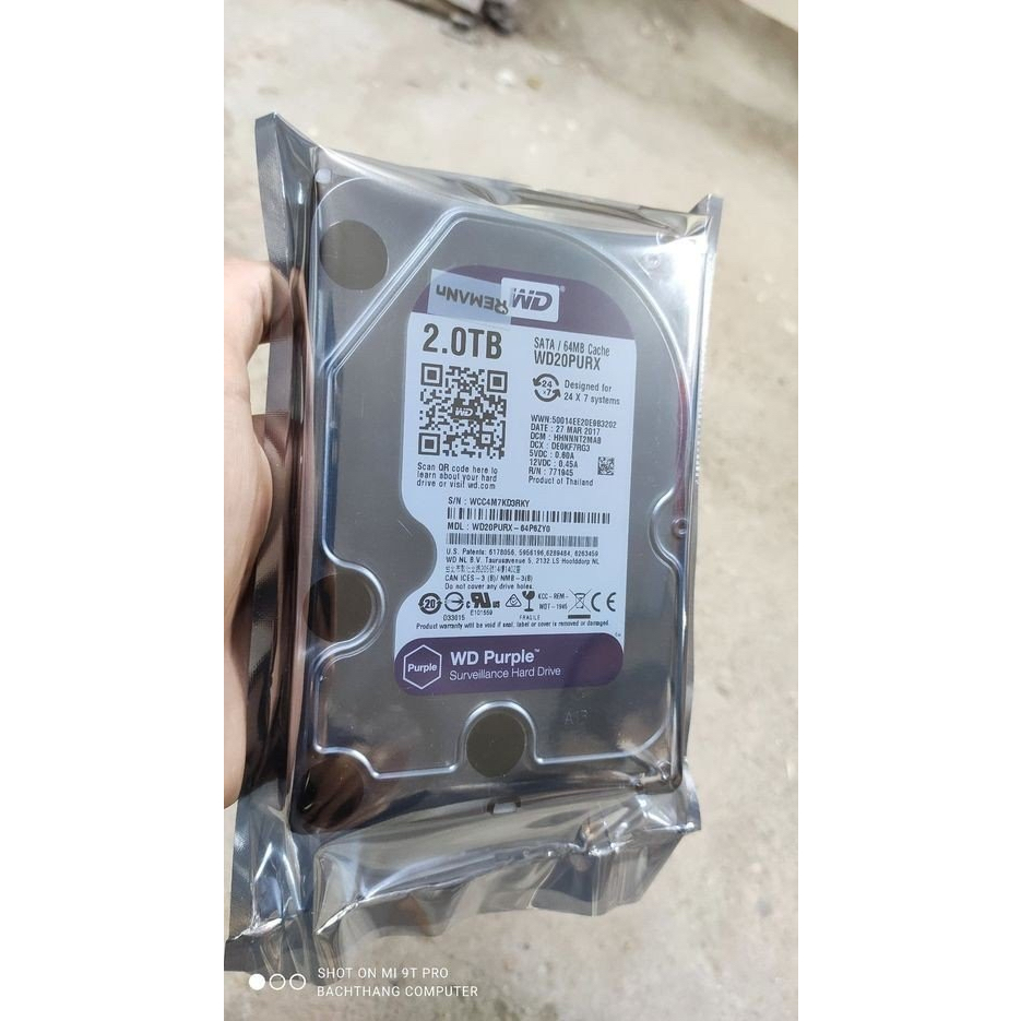 Ổ cứng lưu trữ cho PC, Camera: 4TB, 2TB, 1TB, 500GB 3.5inch, hàng zin bóc máy, bảo hành 24 tháng
