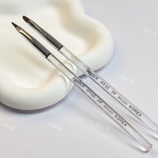 Cọ bản đắp gel đầu tròn oval số 2 3 4
