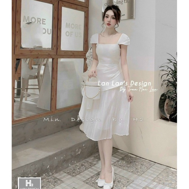 Váy nữ đầm nữ dáng dài sang chảnh vải tacta ly liền hàng loại 1 chuẩn form mẫu mặc đi dự tiệc, đi chơi đều xinh