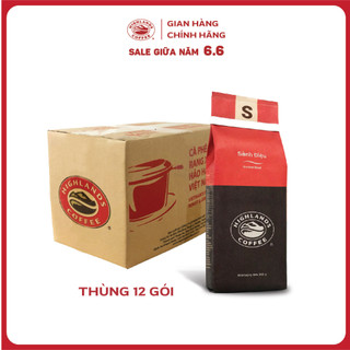 Thùng 12 gói cà phê rang xay Sành điệu Highlands Coffee 200g