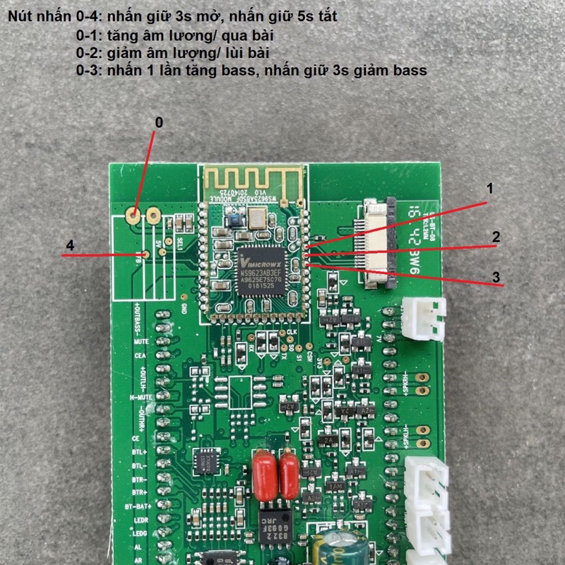 Mạch loa bluetooth 2.1