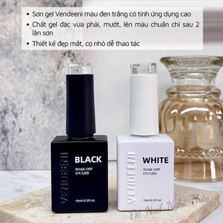 Sơn gel đen trắng vendeeni