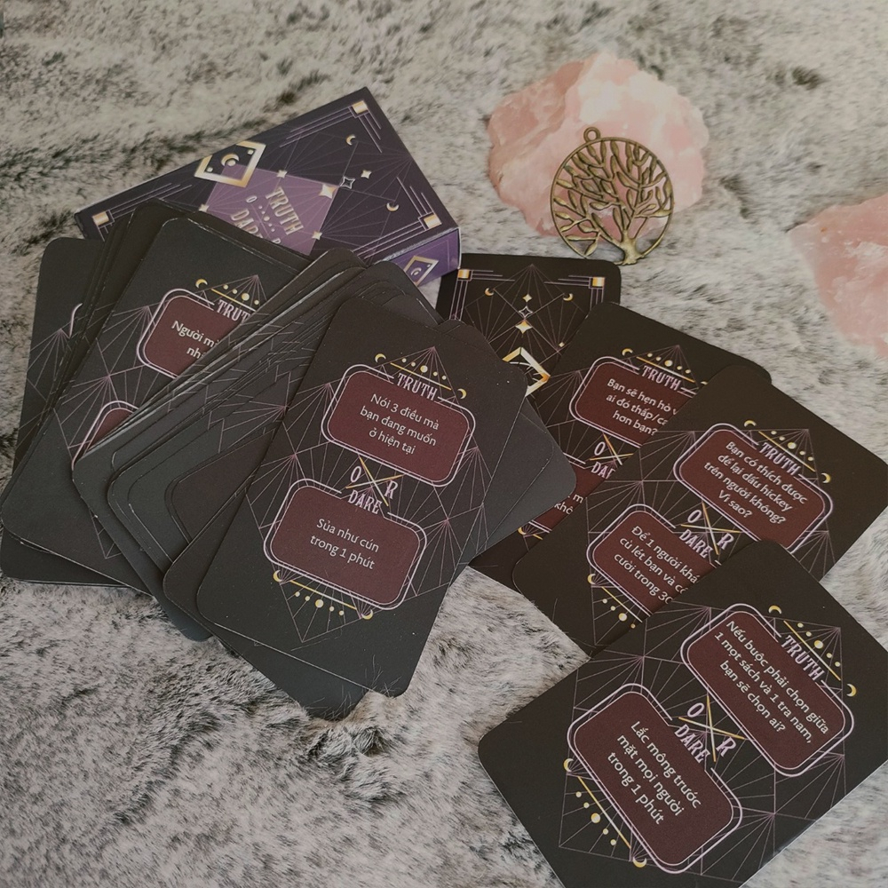 Bộ bài Drinking Game Thách hay thật “Truth or Dare” Thẻ Bài BoardGame 50 lá Thú Vị