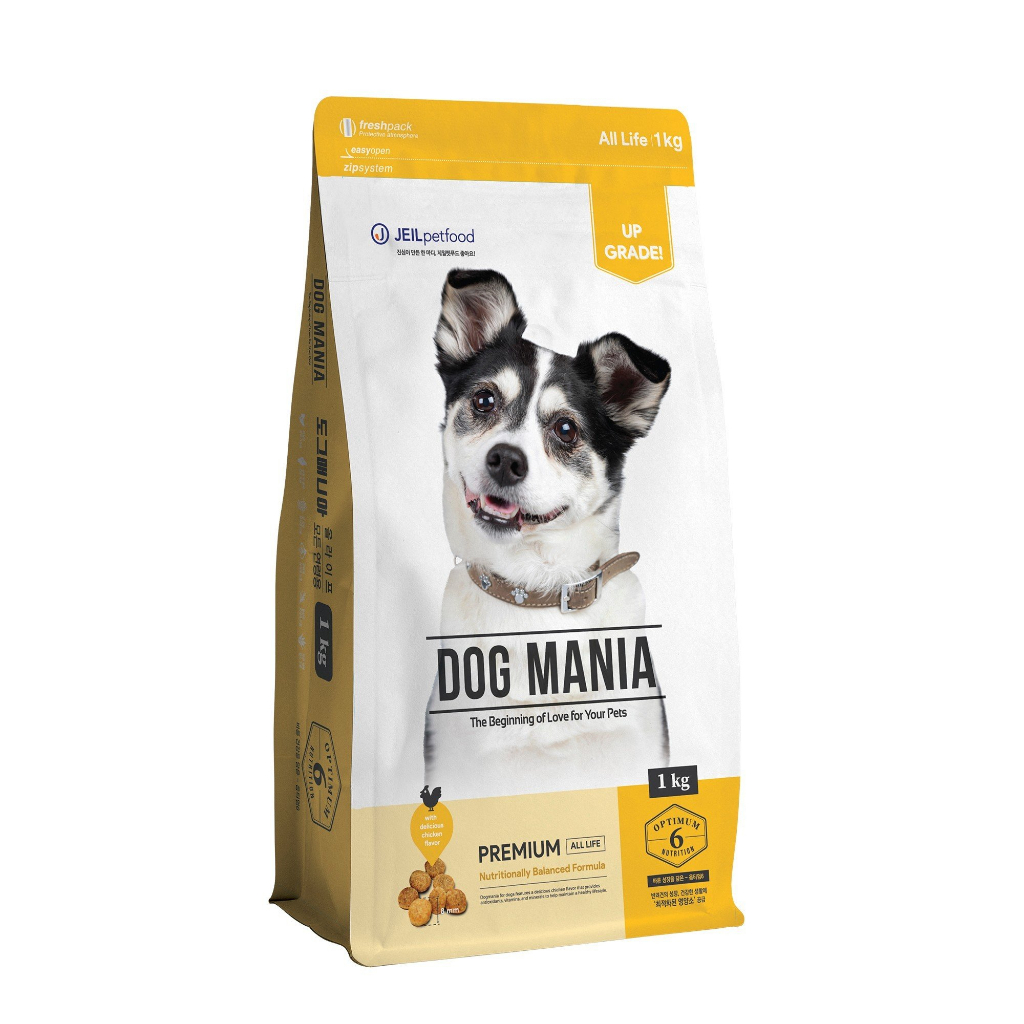 Combo 5 gói 1kg nguyên seal DOG MANIA - Thức ăn cho chó Hàn Quốc