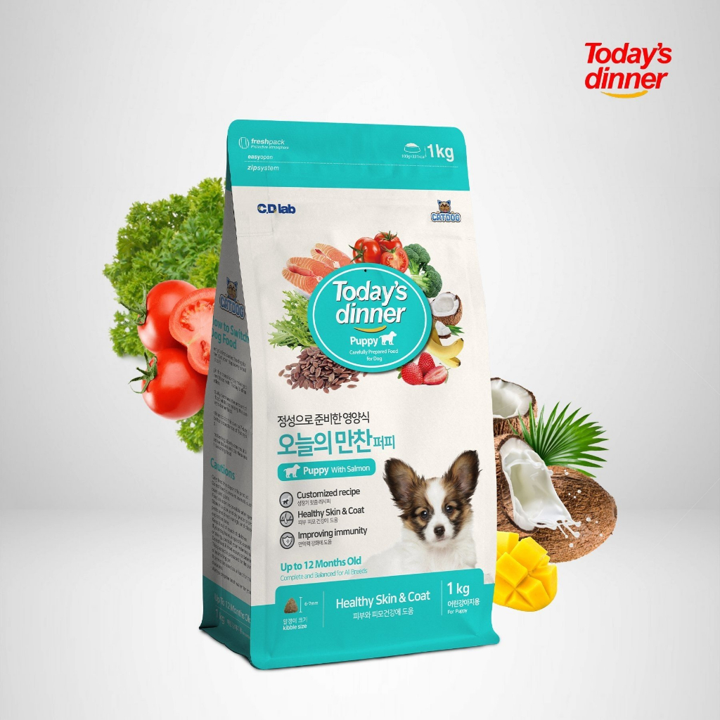 COMBO 5 GÓI 1KG NGUYÊN SEAL THỨC ĂN CHO CHÓ TODAYS DINNER