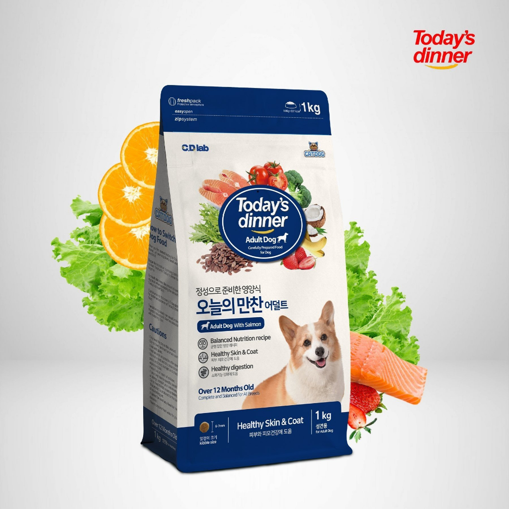 COMBO 5 GÓI 1KG NGUYÊN SEAL THỨC ĂN CHO CHÓ TODAYS DINNER