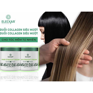 Kem duỗi phủ bóng tóc Eleckar Hũ 1000ml x2