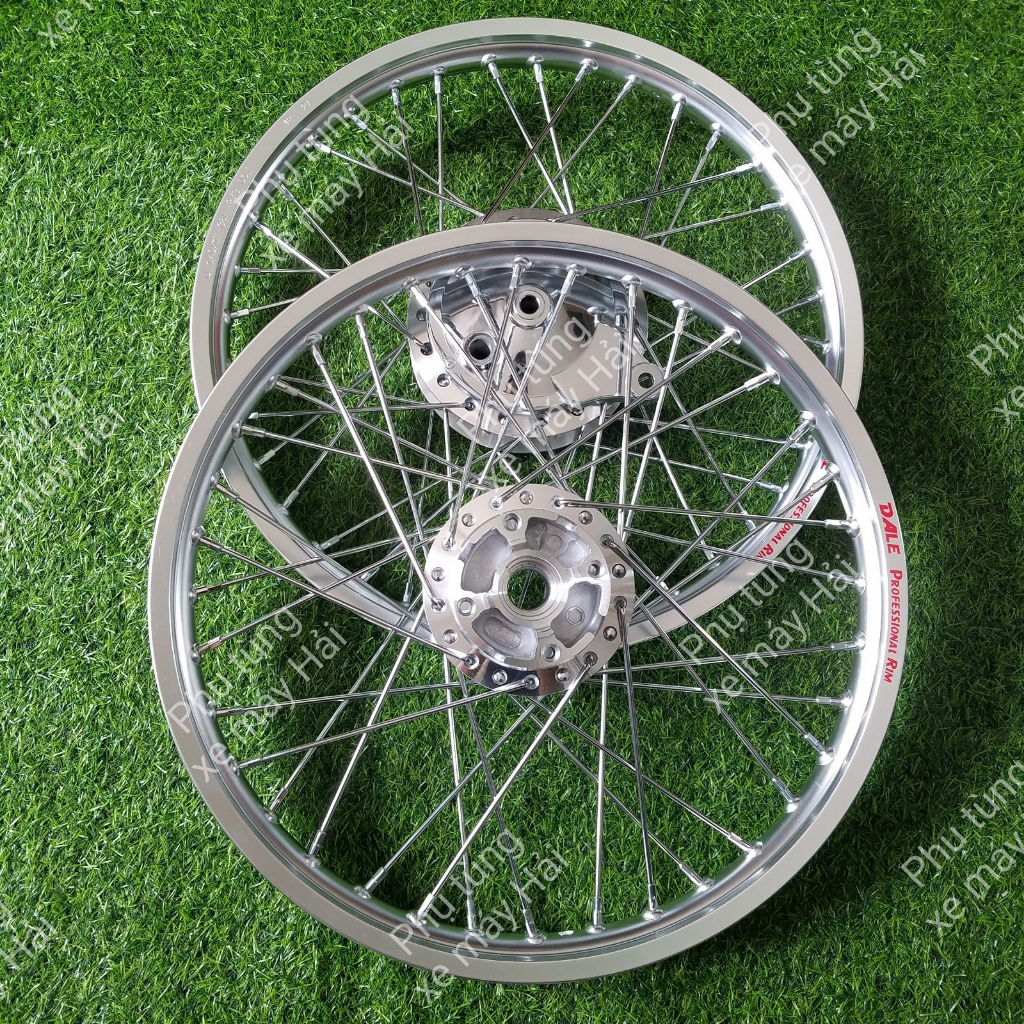 Bánh căm WAVE đùm mạ CROM căm mạ CROM niềng nhôm thái màu đen và bạc FULL má đùm sau như hình HTH1120 MSP 0164