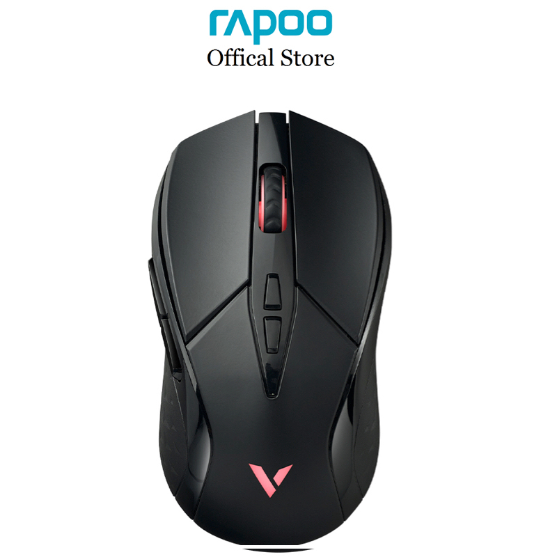 Chuột gaming không dây Rapoo V300W Dual Mode RGB , Dpi 16000, pin sạc, thiết kế công thái học
