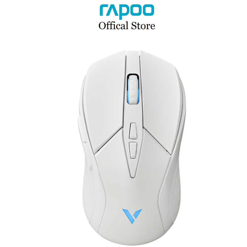 Chuột gaming không dây Rapoo V300W Dual Mode RGB (kết nối usb 2.4Hz), Dpi 16000, pin sạc, thiết kế công thái học