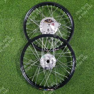  Bánh Căm WAVE 1 Đĩa Trước Đùm Căm Mạ CROM Niềng Nhôm Thái Kèm Má Đùm Sau như hình HTH1121 MSPX 24 